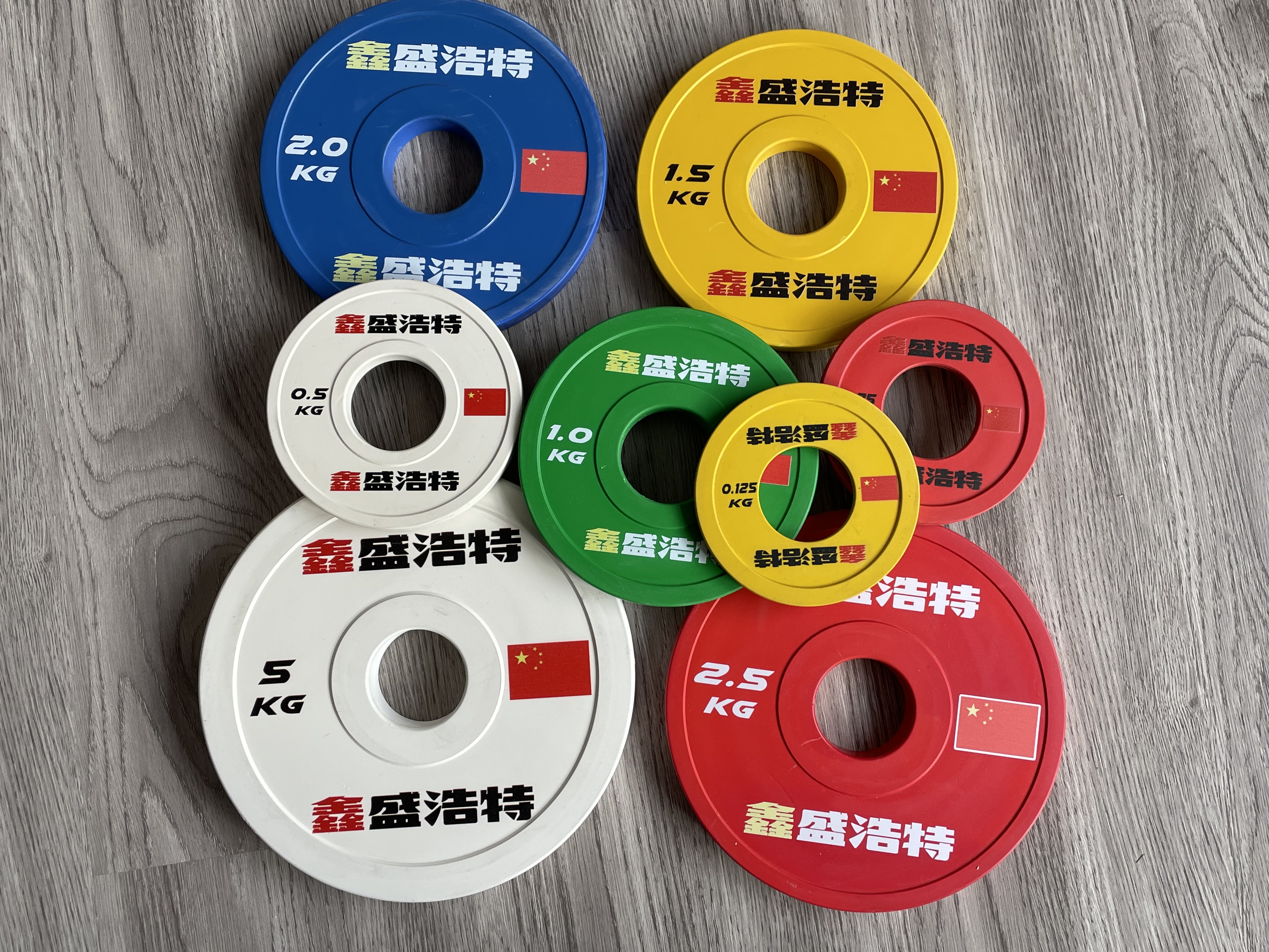 0.25KG Red Fractional Rubber Weight Plate 