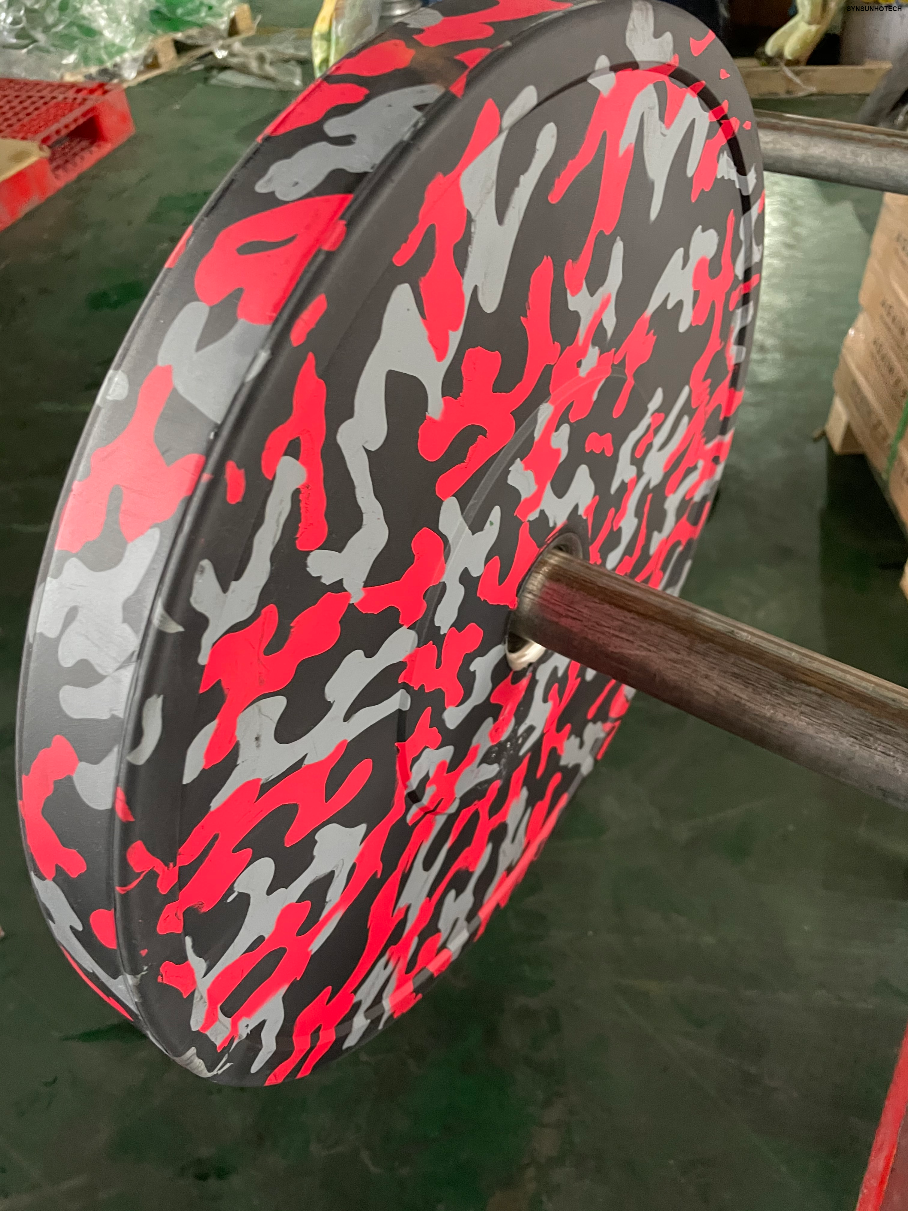 Colour Splash Rubber Bumper Plate Production 