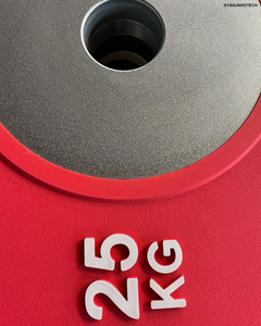 25KG RED IWF Olympic Weightlifting Bumper Plate 