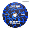 Decorated Rubber Weight Plate 
