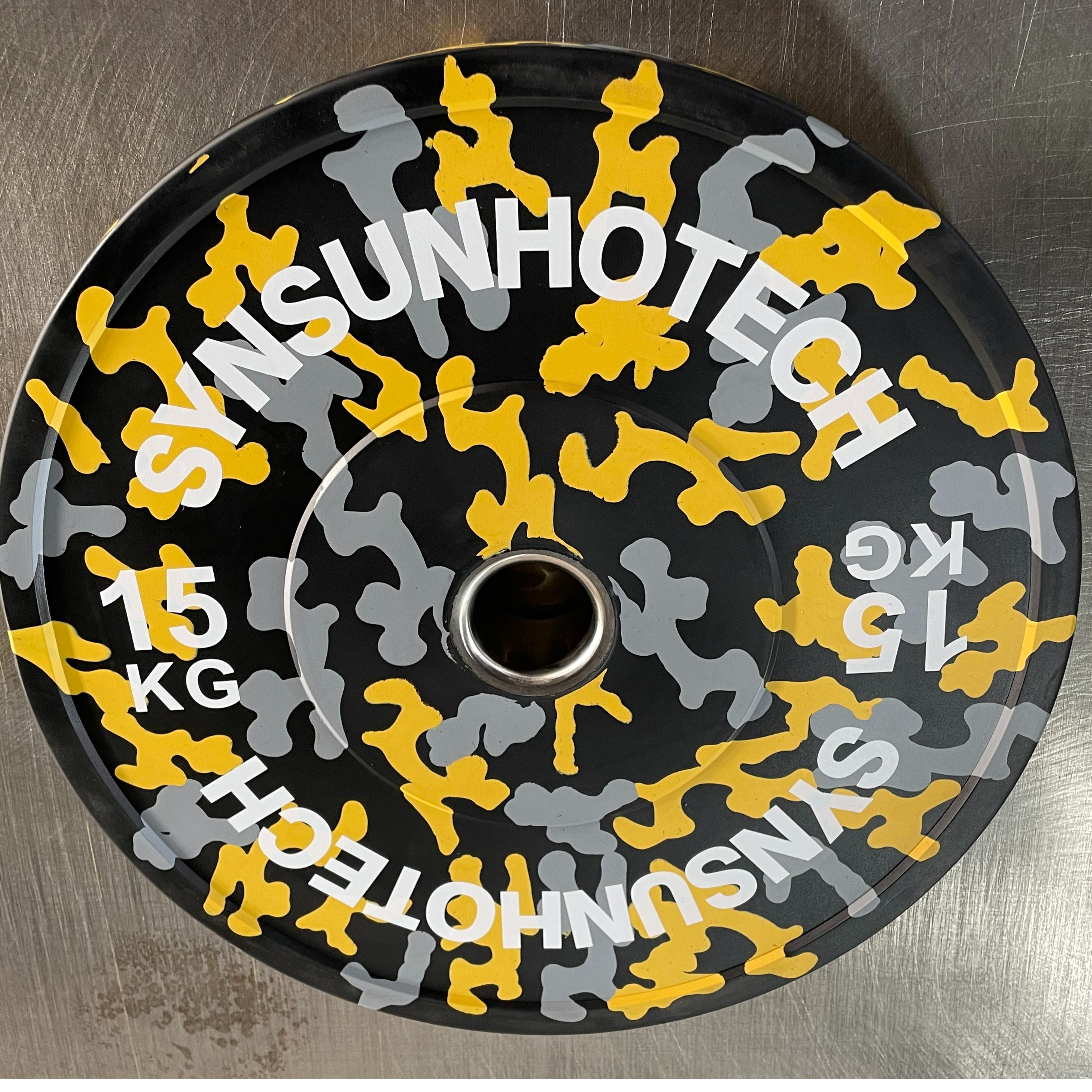 camouflage rubber bumper plate 
