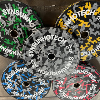 camouflage rubber bumper plate 