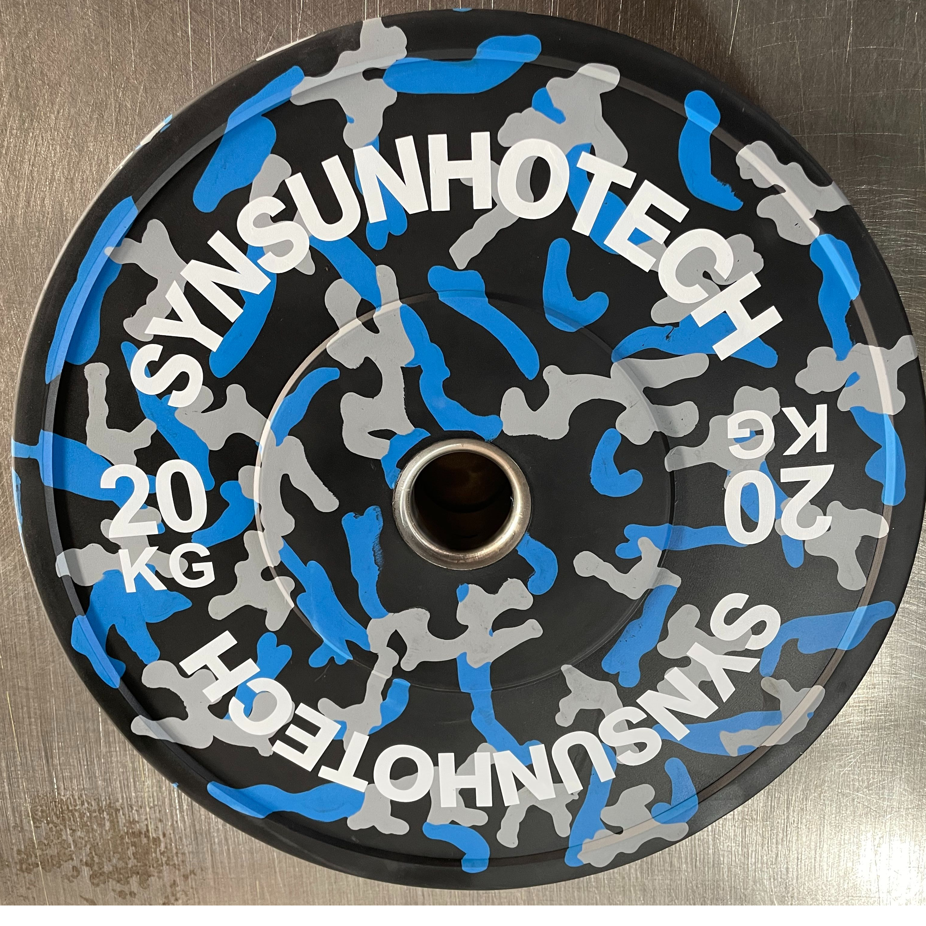 camouflage rubber bumper plate 