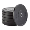 Black Solid Training Rubber Bumper Plate 