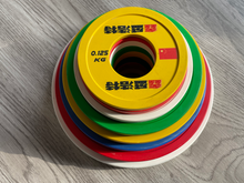 0.125KG Yellow Fractional Rubber Weight Plate 