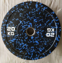 Fleck Vrigin Rubber Bumper Plate -20KG-Blue-Speckle