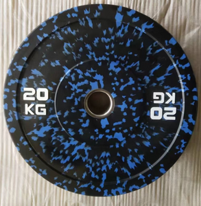 Fleck Vrigin Rubber Bumper Plate -20KG-Blue-Speckle