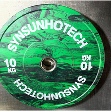 INIMITABLE RUBBER BUMPER WEIGHT PLATES 10KG GREEN 