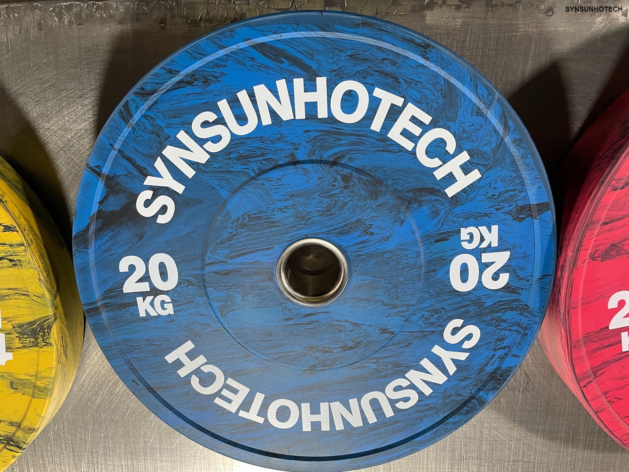 INIMITABLE RUBBER BUMPER WEIGHT PLATES 25KG RED 