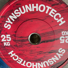 INIMITABLE RUBBER BUMPER WEIGHT PLATES 25KG RED 