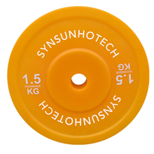 1.5KG Yellow Plastic Bumper Plate 